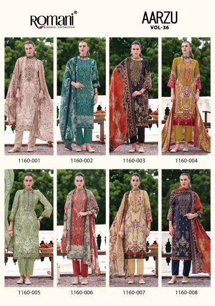 Romani aarzu vol 36 cotton dress material wholesale price in mumbai